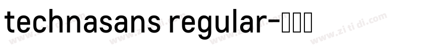 technasans regular字体转换
